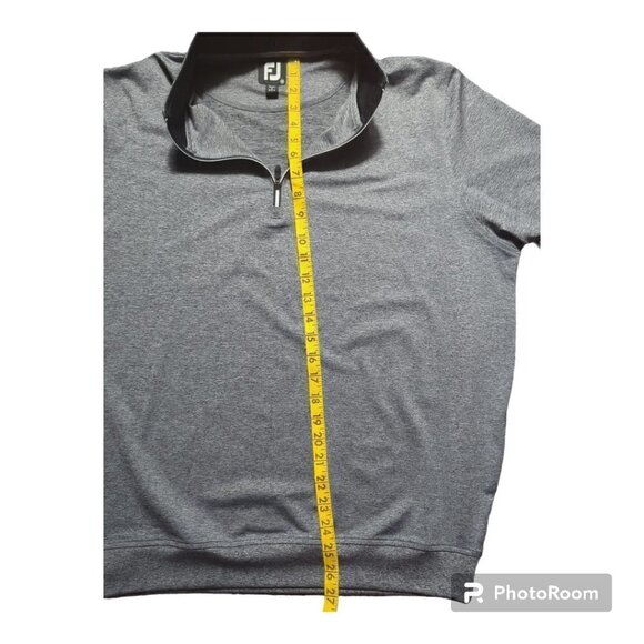 FootJoy Half Zip Men's Pullover with Zipper Color Heather Gray Size M - Picture 4 of 8